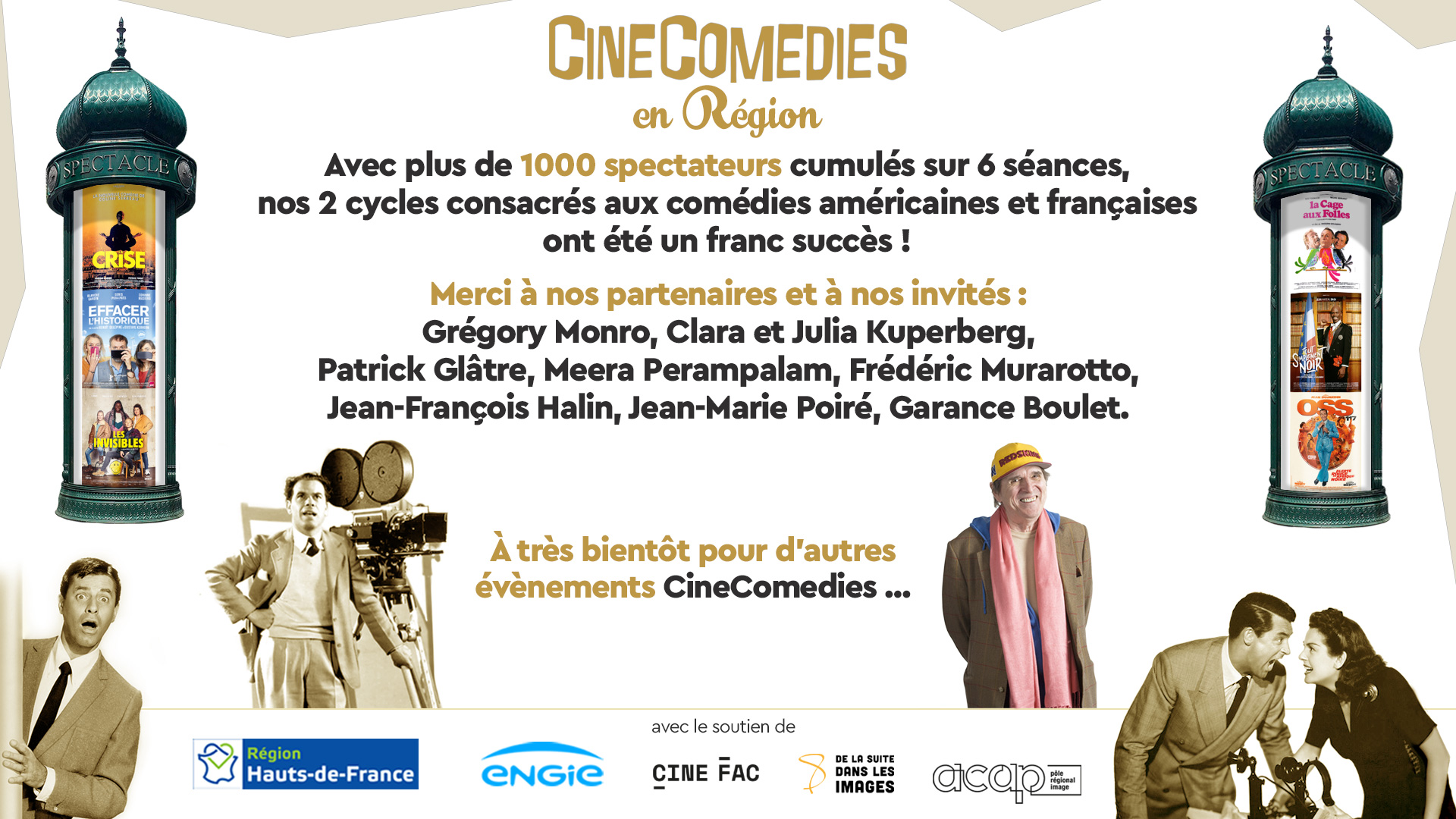 Remerciements CineComedies Régions