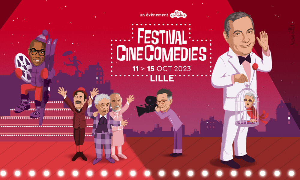 Affiche Festival CineComedies Lille 2023